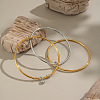 Minimalist 304 Stainless Steel Multi-layered Bangles WQ1002-3