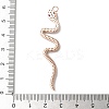 Rack Plating Brass with Cubic Zirconia Pendants KK-S504-01RG-3