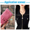 9Pcs 9 Colors Round Alloy & Resin Zipper Sliders HJEW-TAC0077-8