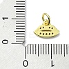 Brass Micro Pave Cubic Zirconia Pendants KK-H475-25G-02-3