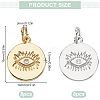 16Pcs 2 Colors Brass Pendants KK-BC0014-13-2