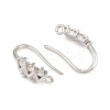 Brass Rhinestone Earring Hooks KK-C261-01E-P-2