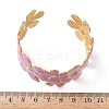 304 Stainless Steel Cuff Bangles for Women BJEW-F525-04B-G-3