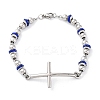 201 Stainless Steel Link Chain Bracelets BJEW-A032-01P-02-2
