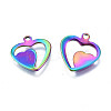 Ion Plating(IP) 201 Stainless Steel Charms STAS-S119-145-3