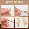 120Pcs 3 Size Iron Stud Earring Findings STAS-SP0001-51P-6