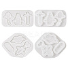 2Pcs 2 Style Medical Theme DIY Pendant Silicone Molds DIY-TA0005-23-2