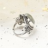 Natural Labradorite Adjustable Rings RJEW-I108-01AS-03-3