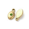Real 14K Gold Plated 304 Stainless Steel Charms STAS-R005-09G-03-2