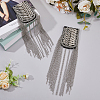 2Pcs Fashionable Iron Tassel Epaulettes FIND-FH0009-47-4