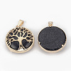 Synthetic Blue Goldstone Pendants G-S292-10D-G-2