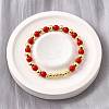 ABS Imitation Pearl Round Beads Stretch Bracelets for Women BJEW-D317-12A-G-1
