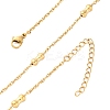 304 Stainless Steel Bone Rope Chain Necklaces NJEW-C073-09G-4