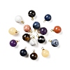 16Pcs 8 Style Natural Gemstone Charms G-NB0002-30-1