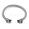 304 Stainless Steel Cuff Bangles for Women STAS-M023-09P-2