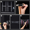 Wall Mount Transparent Acrylic Medal Display Stands ODIS-WH0036-08-3