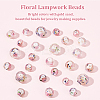 87Pcs Handmade Gold Sand Lampwork Beads Strands LAMP-PH0001-11-4
