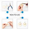 DIY Dangle Earring Makings DIY-PH0027-82-6
