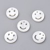 Natural White Shell Mother of Pearl Shell Charms LS-SSHEL-L018-002-1
