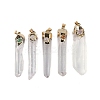 Natural Quartz Crystal Big Pendants with Mixed Stone G-C140-11-1