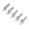 Tibetan Style Alloy Glue-on Flat Pad Bails AB3348Y-NF-3