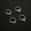 316L Surgical Stainless Steel Micro Pave Clear Cubic Zirconia Nose Rings WG1C8D8-07-2