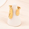 304 Stainless Steel Cuff Open Rings LS-RJEW-D336-02G-5