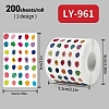 200Pcs Thank You Theme Stickers Roll DIY-M070-01A-1