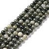 Natural Green Rutilated Quartz Beads Strands LS-G-Q462-61-6mm-6
