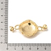 Brass ABS Imitation Pearl Fold Over Clasps KK-K389-006G-3