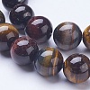 Natural Multi-Color Tiger Eye Beads Strands G-D855-07-12mm-3