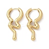 Rack Plating Brass Melting Drop Hoop Earrings for Women EJEW-Z019-19G-4