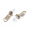 Alloy Zipper Buckle Dangle Stud Earrings with Iron Pins for Women LS-EJEW-A090-01F-2