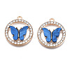 Alloy Rhinestone Pendants X1-PALLOY-S183-001B-RS-2