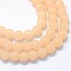 Baking Paint Imitation Jade Glass Round Bead Strands DGLA-Q021-10mm-42-1