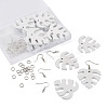 DIY Monstera Leaf Dangle Earring Making Kits DIY-TA0008-38-4