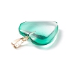 Two Tone Spray Painted Glass Pendants GLAA-N035-016-C05-4