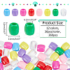 360Pcs 12 Colors Plastic European Beads KY-NB0001-66-2
