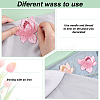 8Pcs 4 Colors Polyester Clothing Patches PATC-PH0001-09-4