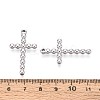 304 Stainless Steel Religion Cross Pendants STAS-T067-34P-3