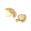 Brass Micro Pave Cubic Zirconia Openable Pendants KK-D012-02G-2