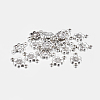 Tibetan Style Alloy Flower Links Connectors LF5093Y-1