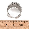 V-Shaped 304 Stainless Steel Cuff Ring Components SA-CBAC0DF-01B-P-3