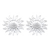 Non-Tarnish 201 Stainless Steel Filigree Joiners STAS-N090-LA950-1-2