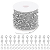 DIY Brass Curb Chain Bracelet Necklace Making Kit DIY-BBC0001-87P-1