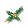 Glass Seed Beads Pendants PALLOY-MZ00378-5