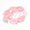 Natural Rose Quartz Beads Strands G-S268-08-2