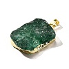 Raw Rough Natural Dyed Quartz Crystal Pendants G-G895-05LG-09-2