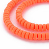 Handmade Polymer Clay Beads Strands CLAY-N008-210-4