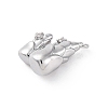 Brass Rhinestone Crystal Pendants KK-E793-07P-2